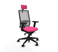 Horna sincro malla gris similpiel rosa brazos 2d base piramidal cabece