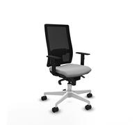 Horna sincro malla negra similpiel gris claro brazos 1d base blanca r