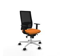 Horna sincro malla negra similpiel naranja brazos 1d base blanca rued