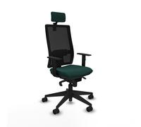 Horna sincro malla negra similpiel verde botella brazos 1d base pirami