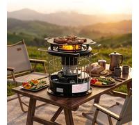 Horno de camping para exteriores, calentador de queroseno para camping de 2,6 kW, horno de queroseno portátil, calentador para tiendas de campaña, estufa de emergencia para exteriores