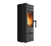 Horno de Hierro Fundido Independiente para rejas de leña KOZA K12 Potencia 6 kW FI 130 BImSchV 2 eficiencia térmica 82,5%