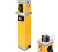Horno de varilla de soldadura portátil, capacidad de 11 libras, temperatura controlada de 10.0 a 65.6 °C, para soldadura de varillas de 19.6 pulgadas, esfera de visualización de temperatura en tiempo