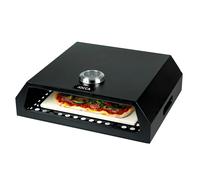 Horno para pizza Jocca: Accesorio para barbacoa de acero inoxidable con piedra para pizzas, termómetro integrado y asa para fácil traslado. ¡Plato preparado en 3-5 minutos! Apto para barbacoas de