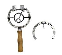 Horseshoe Wine Opener - Farmhouse Corkscrew | 20 cm Vintage Horseshoe Design Metal Wine Opening Tool, Kitchen Bar Accessory For Housewarming Home Garage Man Cave