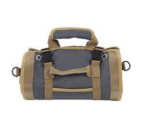 HOSEONFN Bolsa de Herramientas de Tela Oxford, Bolsa de Almacenamiento de Herramientas Multiusos portátil, Rollo Colgante para Electricista, Fontanero y Carpintero (Gris)