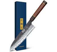 HOSHANHO Cuchillo de Cocina Gyuto, 20 cm Cuchillo de Chef de Acero de Alto Carbono de 7 Capas, Cuchillo Japones para Chef Súper Afilada, Cuchillos de Cocinero Profesional con Mango Ergonómico