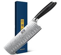 HOSHANHO Cuchillo Nakiri de 18 cm, Cuchillo de Cocina Cuchillo de Cocinero | Cuchillo Nakiri Multiusos Japonés para Verduras Ultra Afilado de Acero de Alto Contenido en Carbono con Mango Ergonómico