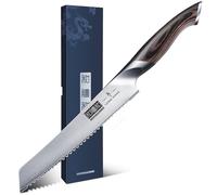 HOSHANHO Cuchillo para Pan 20 cm, Cuchillo Panero Súper Afilado de Serrada