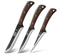 HOSHANHO Juego de Cuchillo de Carnicero 3 Piezas Súper Afilados para hombre
