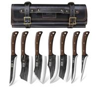 HOSHANHO Juego de Cuchillo de Carnicero, Con Bolsa Enrollable, para hombre