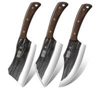 HOSHANHO Juego de Cuchillo de Carnicero, Juego de 3 Cuchillo de Chef