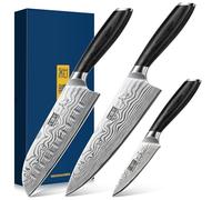 HOSHANHO Juego de Cuchillos de Cocina 3 Piezas, Juego de Cuchillos de Chef