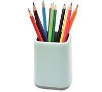 Hoshen 1 soporte creativo para lápices de escritorio, barril de papelería para estudiantes, caja organizadora de papelería de oficina, soporte para bolígrafos, color verde