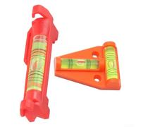 Hosrivae 2 piezas de nivel de línea colgante en forma de T con ganchos, nivel de cuerda de burbuja, construcción, topografía, ladrillo, piso, cubierta, kit de herramientas naranja