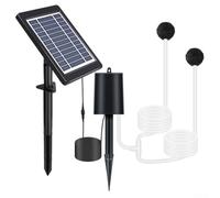 Hosrivae Aireador solar para estanques de 3 W 6 V, bomba solar con 3 modos de jardín, estanques de peces, acuarios, kit de oxigenación portátil