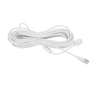 Hosrivae Cable de extensión de alimentación de TPE blanco resistente a la intemperie IP65, flexible, de baja resistencia, carga compatible con Arlo Ultra 2 para Pro 4 5S Go2, opciones de longitud de