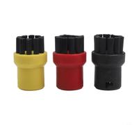 Hosrivae Kit de accesorios de cepillo limpiador de vapor para Kärcher SC1 SC2 SC3 SC4 SC5, 4 cepillos de nailon y 4 boquillas de cobre para baño para lechada de azulejos limpieza de fregadero de