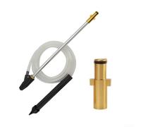 Hosrivae Kit de chorro de arena para lavadora a presión Karcher, barra de pulverización de 8 boquillas con conector, eliminación de pintura de varita de chorro resistente, compatible con Nilfisk