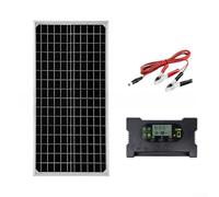 Hosrivae Kit de panel solar monocristalino de 16 W, portátil de 12 V fotovoltaico con controlador para el hogar, camping, RV, descarga, conversión de energía eficiente