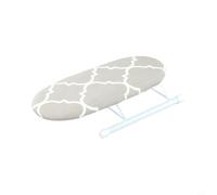 Hosrivae Mini tabla de planchar portátil plegable para viajes, escotes, piernas, estación de planchado de escritorio para puños y tener acero (C)