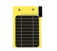 Hosrivae Tablero de dibujo solar portátil con doble salida USB, panel de carga de 5 W/10 W para papel A4 A5, estación de arte ligera al aire libre, viajes, camping, bocetos, amarillo (B)