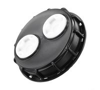Hosrivae Tapa negra del tanque de IBC 163m m con las rejillas de ventilación, HDPE ventiló el tanque de la tapa 1000L, tornillo - accesorio del reemplazo