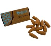 HOSTENATURA Song of India | Conos de Incienso Reflujo Nag Champa Organic 12 Conos | Incienso Backflow Aromático | Fragancia Clásica Floral para Quemadores Cascada y Hogar