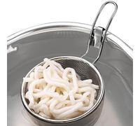 Hot Pot - Cesta de malla para el hogar, colador fino de acero inoxidable, tamices de acero inoxidable con mango resistente para fideos, harina, pastas, té, verduras