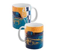 Hot Wheels Final Zone - Taza infantil (porcelana, 320 ml), color azul