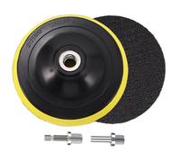 HOTCKB 2 Piezas 125mm de Plato con Gancho y Bucle M14 Platos Lijado 5 Pulgadas incluye Mandril para Taladro/Amoladora Angular