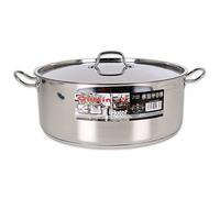Quttin Cacerola Hotel 62257 con Tapa Acero Inoxidable 36 cm 14 L Apta para inducción Multicolor
