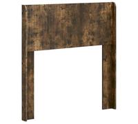 Hothingwell Cabecero de cama roble ahumado PB, Lattes Verticales, Madera de | Fijación de marco de cama, fácil montaje, mantenimiento simple, uso interior, solo o en conjunto