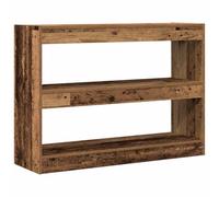 Hothingwell Estanteria 2 Niveles 100 X 30 X 72 Cm Madera De Ingenieria | Diseno Minimalista, Cubos De Almacenamiento, Para Salon O Despacho, Acabado Neutro