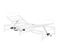 Hothingwell - Marco de cama eléctrico ajustable (75 x 190 cm), color blanco | Mando a distancia con cable, acero con recubrimiento en polvo, colchón compatible no incluido, montaje rápido
