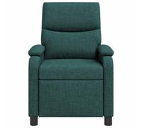Hothingwell Sillón reclinable moderno verde oscuro textil | Marco de metal y madera, espuma y fibra, inclinación 115°-160°, limpieza de esponja