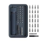 HOTO Juego de Destornilladores Eléctricos, 3.6V con 25 Puntas, Carga USB-C | 1500 mAh, Luz LED, Tapa Magnética, Función Manual y Eléctrica, para Reparación de Muebles y Aparatos Eléctricos