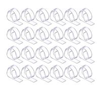 Hotop 24 Piezas de Pinza de Mantel de Plástico, Clips de Paño Cubierta de Mesa Transparente para Fiesta Picnic