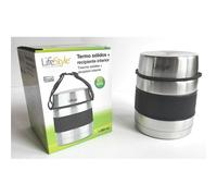 HotRed | Lifestyle Fiambrera térmica de acero inoxidable / Contenedor para almuerzo Capacidad de 1000 ml / 1200 ml Fiambrera portátil con control de temperatura duradero
