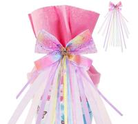 HOTUT Lazo de Bolsa de Azúcar, 60x20CM Arcos Lazos de Regalo, Decoración Boda de Coche, Decoración de Bolsas de Azúcar para Comienzo del Colegio, para Bodas,Fiestas, Envoltorios de Regalo