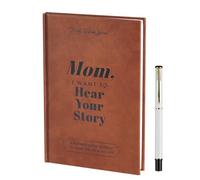 HOTUT Mom, I Want to Hear Your Story: A Mother's Guided Journal to Share Her Life & Her Love, Diario de Tapa Dura Envuelto Cuero, Diario para Mamá, Cuaderno para Notas Registrar la Vida