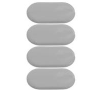 HOUDERCO 4 Piezas Almohadillas para Cojines de Inodoro de Plástico 3.7x2x0.7 Cm Amortiguador de Asiento Duradero y Reducción de Ruido para Baños en Casa y Escuela
