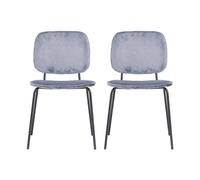 House Doctor 2 Sillas Comma gris