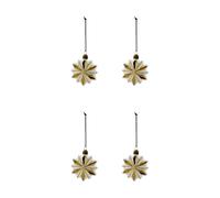 House Doctor Adorno colgante navideño Stella. pack de 4 Blanco
