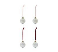 House Doctor Bola de navidad Bano. pack de 4 Plata