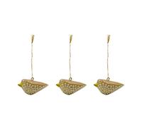 House Doctor Colgante de Pascua Bird. pack de 3 Amarillo