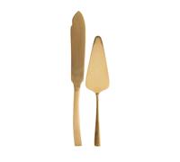 House Doctor Cubiertos de servir tarta Golden 2 piezas