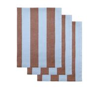 House Doctor Paño de cocina Cook 55x75 cm 3-pack Azul claro-marrón