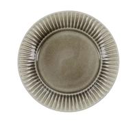 House Doctor Plato de desayuno Pleat Ø22 cm Gris-marrón