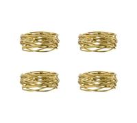 House Doctor Servilleteros Ring. 4-pack Dorado